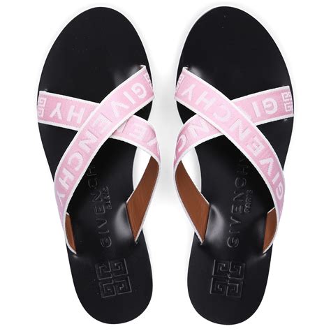 givenchy cross sandals|Givenchy fluffy sandals.